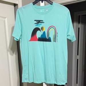 Hurley Mint Green Tee with Vibrant Graphic